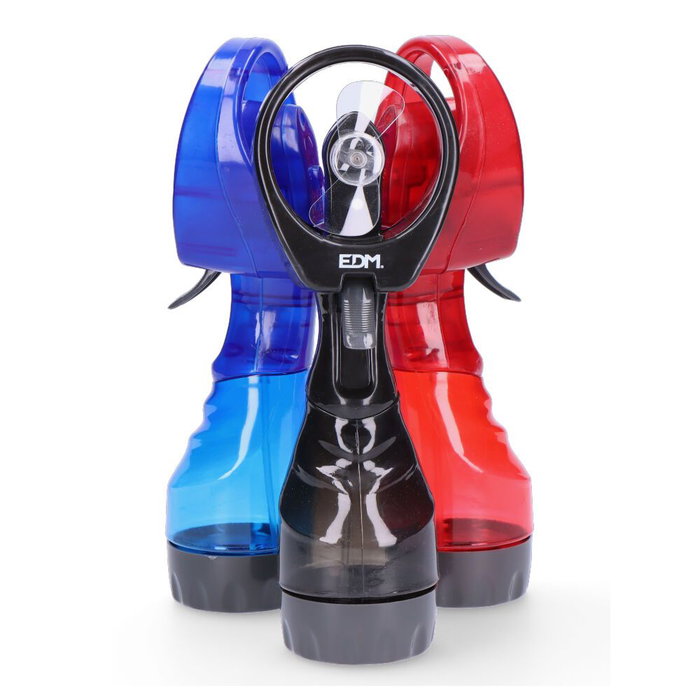 Edm Ventilador pulverizador de agua de mano, 2 x AA (no incluidas), colores surtidos