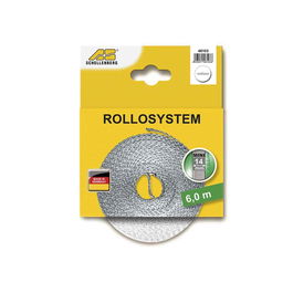 Schellenberg Cinta de persiana blanca de nylon 14 mm x 6 m