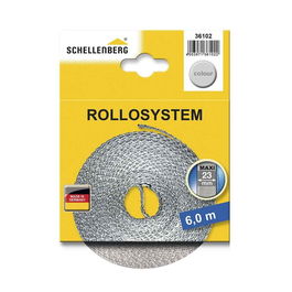 Schellenberg Cinta de persiana gris 23 mm x 6 m Nylon