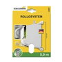 Schellenberg Recogedor exterior abatible giratorio 180° con 5 m de cinta, 28 x 159 x 120 mm blanco