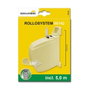 Schellenberg Recogedor exterior abatible giratorio 180° mini con cinta de 5 m beige