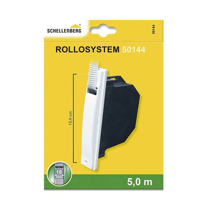 Schellenberg Recogedor empotrable minipack para persiana cinta 5 m (distancia taladro 150 mm) Schellenberg Recogedor empotrable minipack para persiana cinta 5 m (distancia taladro 150 mm)