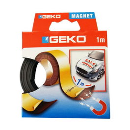 Geko Cinta adhesiva magnética 19 mm x 1 m Negro