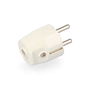 Edm Clavija Schuko 4.8mm 10/16A T/TL Blanca Salida Frontal 250V Termoplástico
