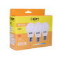 Edm Kit 3 bombillas standard LED E27 10 W luz cálida