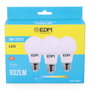 Edm Kit de 3 bombillas LED estándar E27 10W luz fría