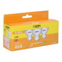 Edm Kit de 3 bombillas dicroicas LED GU10 5 W 450 lm 3200 K luz cálida