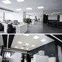 Edm Panel LED Empotrar 40W 4300lm Luz Día 4000K Cri80 IP20 59.5x59.5x3.5 cm 220-240V Incluye Transformador Marco Cromo