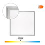 Edm Panel LED Empotrar 40W 4300lm Luz Día 4000K Cri80 IP20 59.5x59.5x3.5 cm 220-240V Incluye Transformador Marco Cromo
