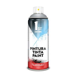 1St Edition Pintura Alquídica Spray 658 Gris Cemento Mate 520 cc / 300 ml Dureza Resistencia Degradación Color Solidez Luz Cobertura Opacidad