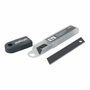 Wolfcraft Set 5 cuchillas separables Pro Sharp negras de 18 mm