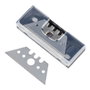 Wolfcraft 4185000 Set de 5 cuchillas trapezoidales profesionales de repuesto para cúter, 0.50x52mm