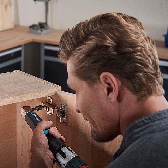 Wolfcraft Puntas PH2 x 25 mm Sólidas, Acero S2, Vástago 1/4" ISO 1173, Set de 3 Unidades con Anillo Amarillo - Ref. 1331000