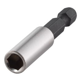 Wolfcraft Portapuntas Magnético 1577000, Longitud 5 cm con Imán y Enganche Hexagonal 1/4", Vástago ISO 1173-E 6.3