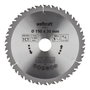 Wolfcraft 6736000 Disco de Sierra Circular de Mano Ø190 mm x 30 Dientes, para Cortes en Madera y Tablero, 2.4 mm de Ancho, Agujero 30 mm, Velocidad Máx. 6000 rpm