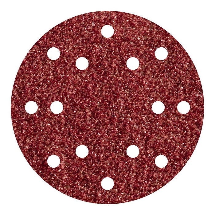 Wolfcraft Discos adhesivos de lijar de corindón ø150 mm, grano 80, 5 uds Wolfcraft Discos adhesivos de lijar de corindón ø150 mm, grano 80, 5 uds