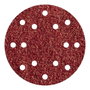Wolfcraft Discos adhesivos de lijar de corindón ø150 mm, grano 80, 5 uds
