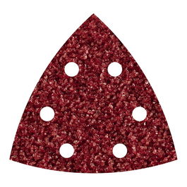 Wolfcraft 1850000 - Hojas abrasivas adhesivas de corindón, grano 40, 90 x 95 mm, para madera y metal, pack de 5 unidades