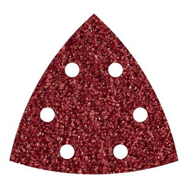 Wolfcraft 1851000 - Hojas abrasivas adhesivas de corindón, 90 x 95 mm, grano 60, para madera y metal, pack de 5 unidades