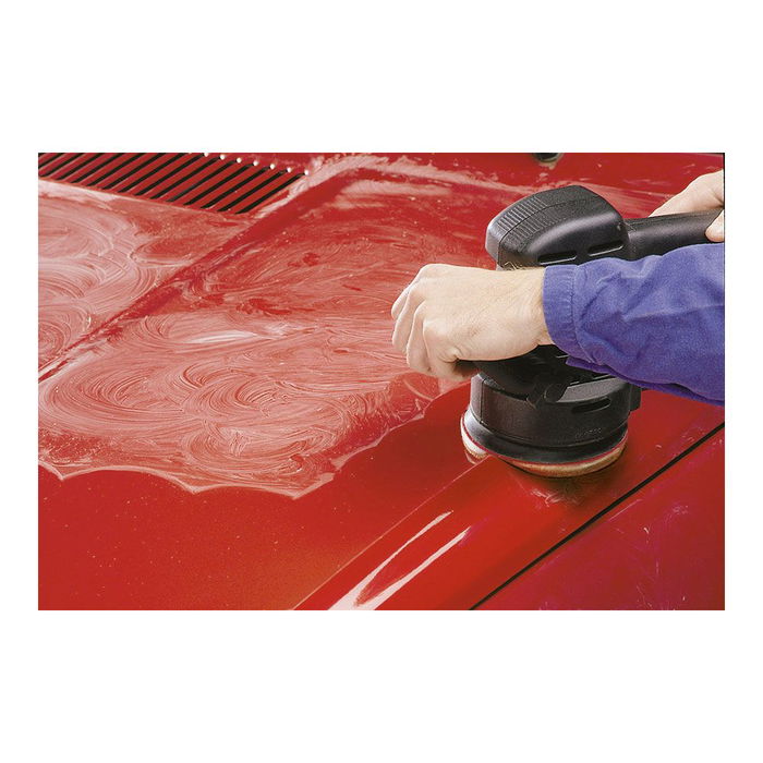 Wolfcraft Fixoflex Disco Pulidor de Fieltro Ø125 mm - Disco Adhesivo con Respaldo de Lana para Pulido