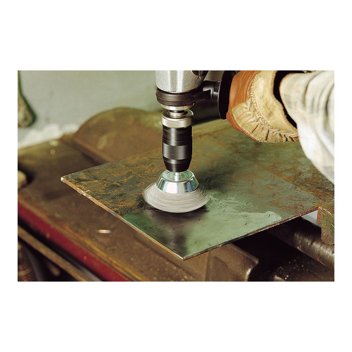 Wolfcraft Cepillo de Copa de Alambre de Acero Ø50 mm, Vástago Hexagonal 1/4", Referencia 2106000 Wolfcraft Cepillo de Copa de Alambre de Acero Ø50 mm, Vástago Hexagonal 1/4", Referencia 2106000