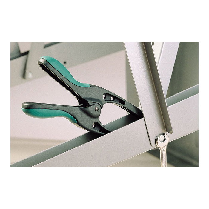 Wolfcraft Pinza con Mordazas Acabadas en Punta MT, 70 mm de Ancho de Sujeción, para Trabajo en Espacios Estrechos y Alejados del Borde Wolfcraft Pinza con Mordazas Acabadas en Punta MT, 70 mm de Ancho de Sujeción, para Trabajo en Espacios Estrechos y Alejados del Borde