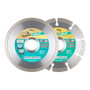 Wolfcraft 8390000 Disco Diamantado de Corte Ø110 mm Set de 2 Piezas para Ladrillo, Piedra, Azulejos y Mármol