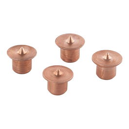 Wolfcraft Marcadores de Punta para Espigas Ø8 mm, Set de 4 Unidades, 2912000, Herramienta para Marcar Agujeros en Tableros de 15-18 mm