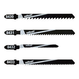 Wolfcraft 8430000 Hojas de sierra de calar, vástago en t, juego de 10 uds