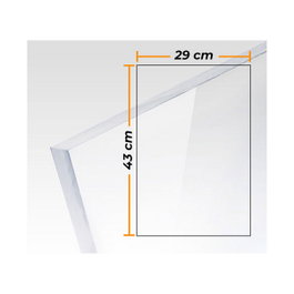 Compossar Placa de metacrilato transparente colada 3mm - 29x43cm