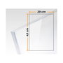 Compossar Placa de metacrilato transparente colada 3mm - 29x43cm