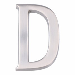 Edm Letra d de níquel mate de 10 cm