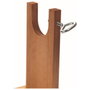 San Ignacio Jamonero modelo Jaén de acero y madera 23 x 40 x 16 cm