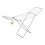 Gimi Tendedero Ibiza 100% Acero, Tendedero Plegable con 20 m de Espacio de Tendedo, Patas Antideslizantes y Cesta para Pinzas