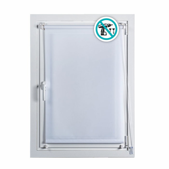 Cintacor - Stor Planet Estor enrollable Clip & fix blanco nieve 90 x 180 cm Cintacor - Stor Planet Estor enrollable Clip & fix blanco nieve 90 x 180 cm