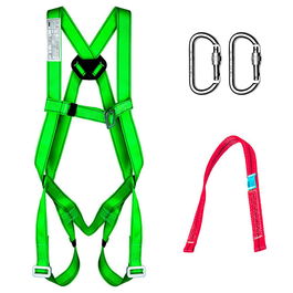 Ponsa Ecosafex 2 Arnés 031,012,001,001 con punto de fijación trasero y hebillas ajustables, EN 361:2002