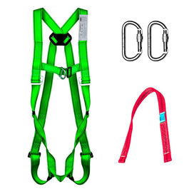 Ponsa Arnés Ecosafex 6 031,042,001,001 2 puntos de anclaje dorsal y pectoral metálico regulable hebillas planas ligero y fácil colocación normativa EN 361:2002