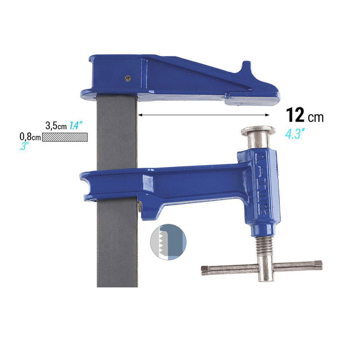 Piher Sargento Aprieto F 04040 40 cm 900 kg Acero Laminado Freno Antideslizante