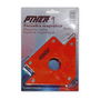 Piher Escuadra magnética q2 29004 Uso industrial profesional 45º 90º Chapas de acero 2,5mm Pintura epoxi naranja