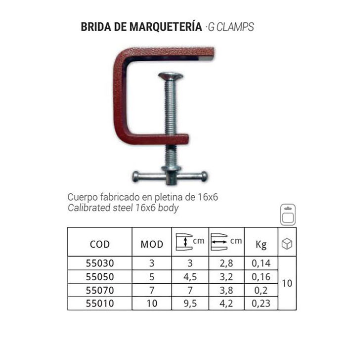 Piher Pih55030 Brida de marquetería 3 cm Rojo