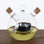 Aceitera y vinagrera de cristal 2 en 1 350 ml