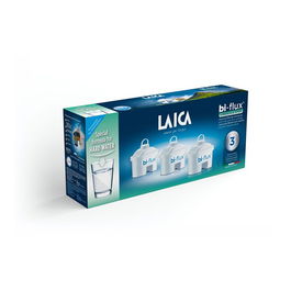 Laica Filtro Bi-Flux Pack 3 Unidades para Reducir Exceso de Cal en Agua Dura