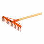 Stocker Rastrillo de 14 dientes con mango de madera de 1,4 m