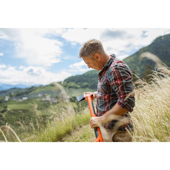 Stocker Hacha de hendidura 1400 g con martillo ergonómico y presilla de seguridad longitud 60 cm