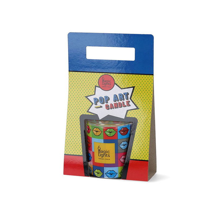 Magic Lights Vela en vaso Labios ø7,5x8,4cm