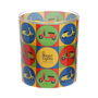 Magic Lights Vela en Vaso Pop Art Ø7,5x8,4cm Diseño Motos
