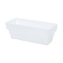Plastiken Jardinera Limited, Color Blanco, Dimensiones 10 x 25 cm