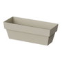 Plastiken Jardinera Limited Ecru para Interior o Exterior, 12 cm de Ancho x 30 cm de Largo, Maceta de Plástico Decorativa