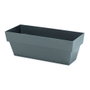 Plastiken Jardinera Limited Antracita 12 x 30 cm para Plantas, Balcón o Terraza