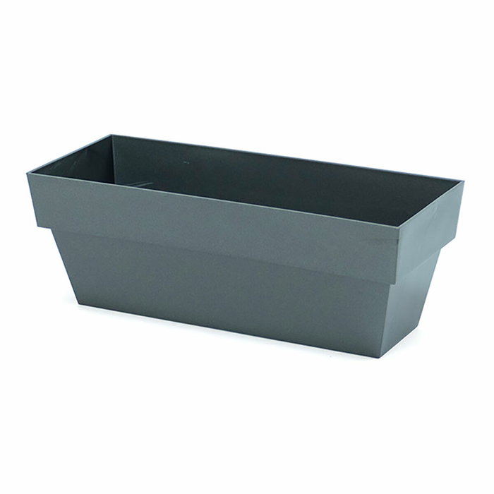 Plastiken Jardinera Limited Antracita 12 x 30 cm Plastiken Jardinera Limited Antracita 12 x 30 cm